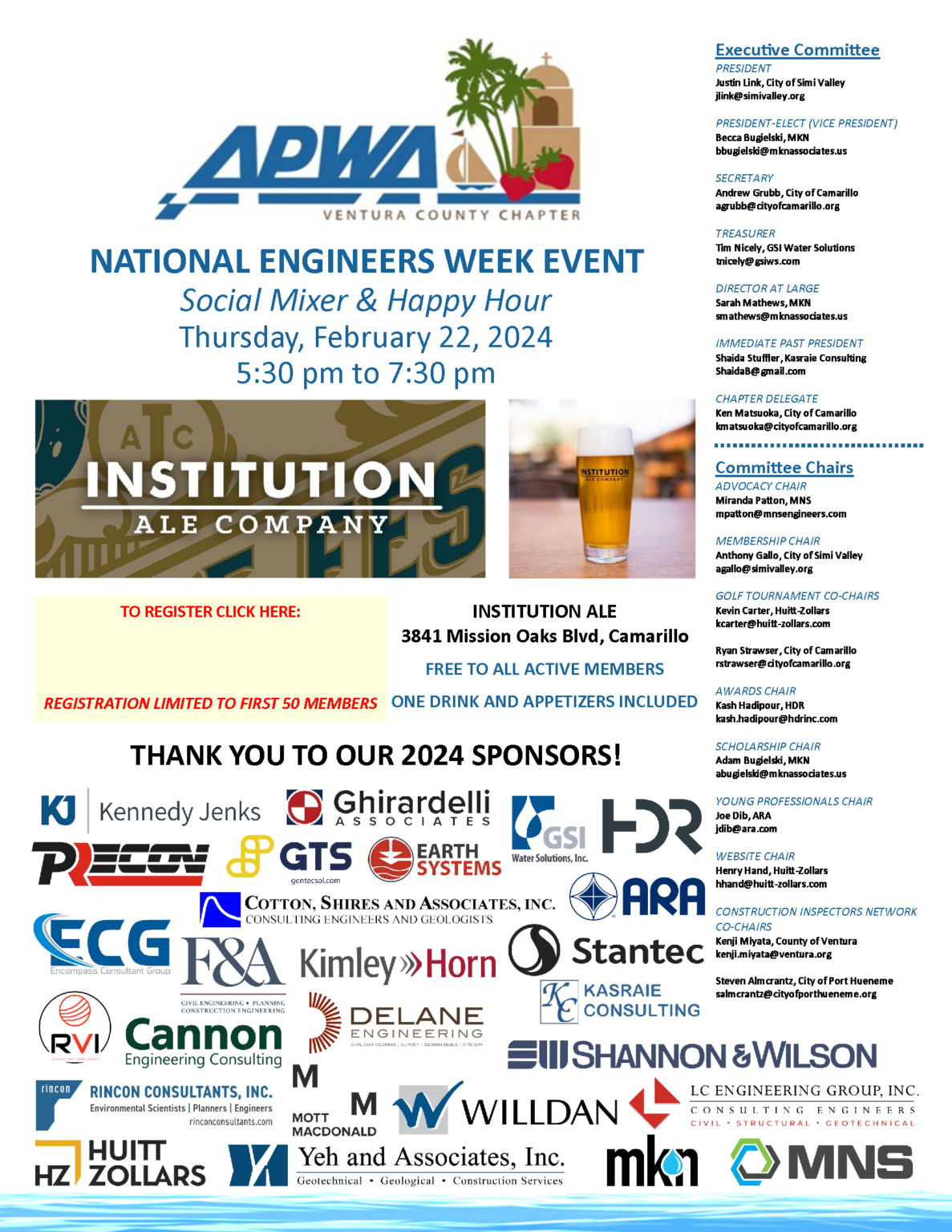 National Engineers Week Social Mixer and Happy Hour – APWA Ventura ...